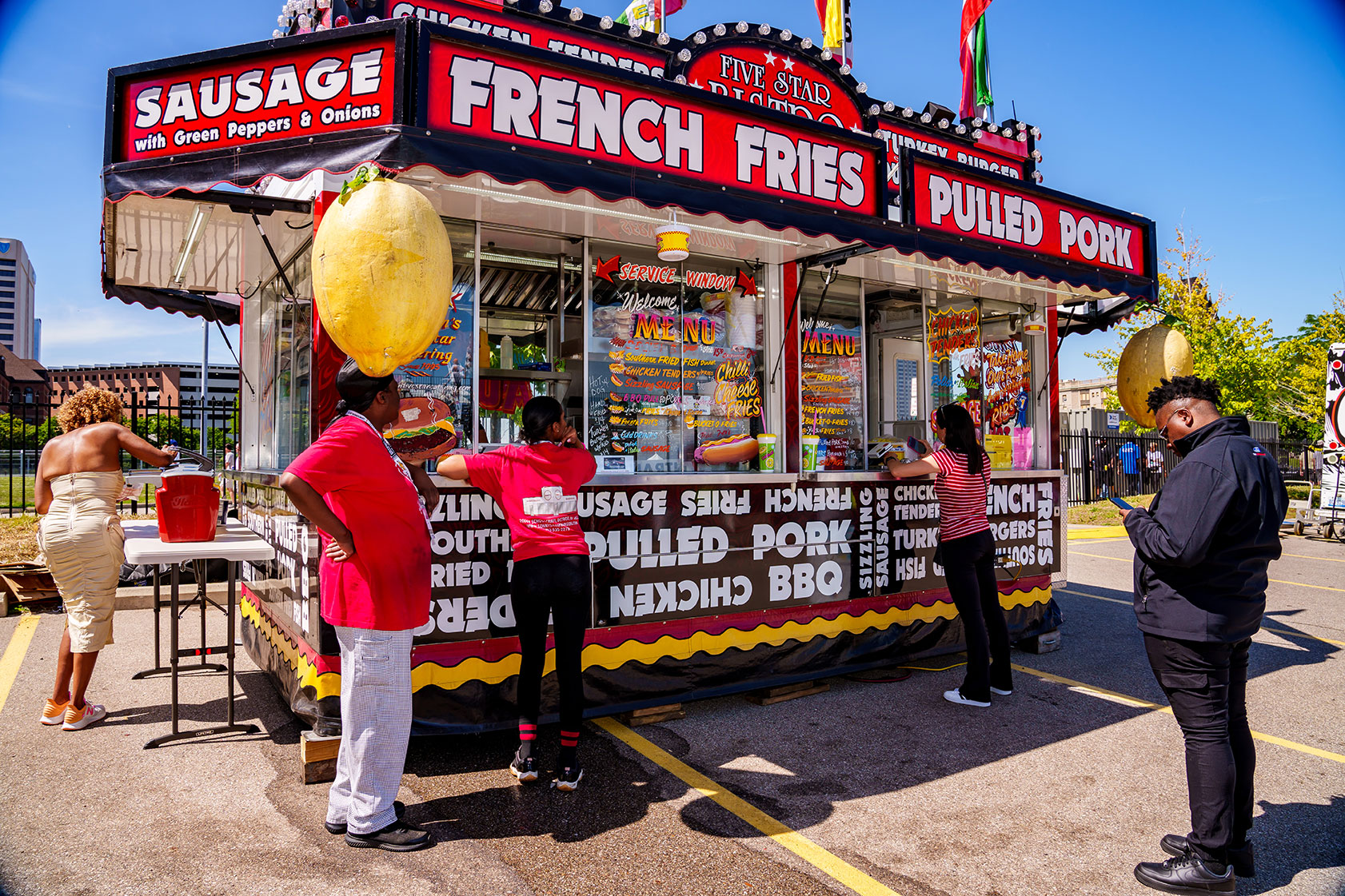 Food vendor at the Detroit GP