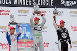 Bourdais Holds of Sato for the Win in Second Dual in Detroit